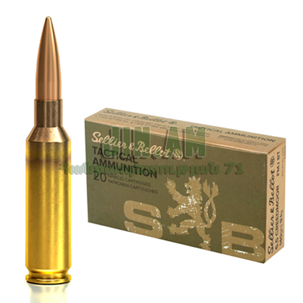 6.5 Creedmoor FMJ BT 9.1g Sellier & Bellot